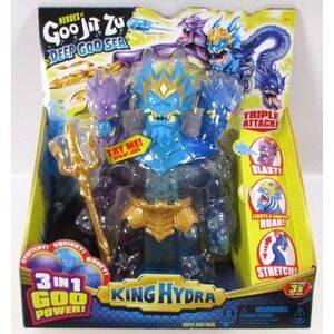 Heroes of Goo Jit Zu Deep Goo Sea King Hydra Triple Attack Figure Lights Sounds